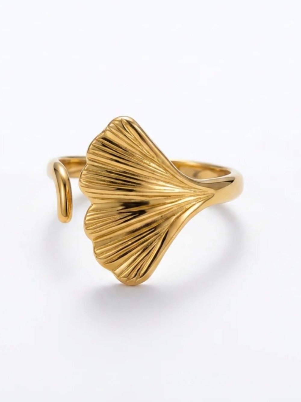 🍒3/$30 New Gold Ginkgo Leaf Ring